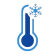 Kamertemperatuur Thermometer icon