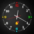 Relógio digital de neon icon