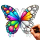 Butterfly Draw Step by Step