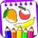 Livro de colorir frutas icon