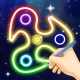 Glow Spinner: Finger Draw Art