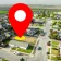 GPS satélite mapa da terra icon