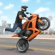 Jogo Moto Wheelie Grau 3D icon