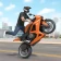 motor stunt wheelie spel icon