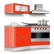 Progetto di cucina e arredo 3D