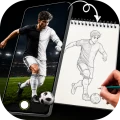 Football Draw: Sketch & Trace