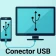 Conector USB - Conectar à TV icon