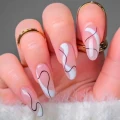Desenhos de unhas em esmalte
