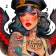 Alpha Color: Men coloring book icon