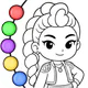 Colorear Princesas con Brillo