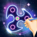 Glow Finger Spinner Art App