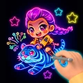 Magic Doodle: Neon Drawing