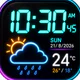 Reloj digital y clima