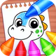 Dino Coloring Game