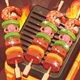 グリルソート - Food、焼き肉、マッチ