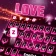 Tema de Teclado Neon Love icon
