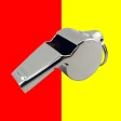 Whistle, Yellow & Red Card icon