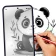 Traçar foto rascunho desenho icon