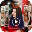 Foto-videomaker met muziek icon