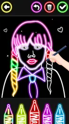 Colorear Princesas con Brillo 5