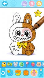 Juego de colorear labubu 2