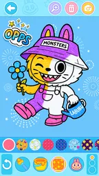 Juego de colorear labubu 7