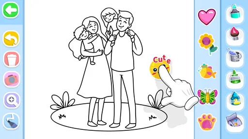 Family Love Coloring Book 6