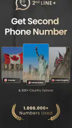 2nd Line+ Phone Number & eSIM 1
