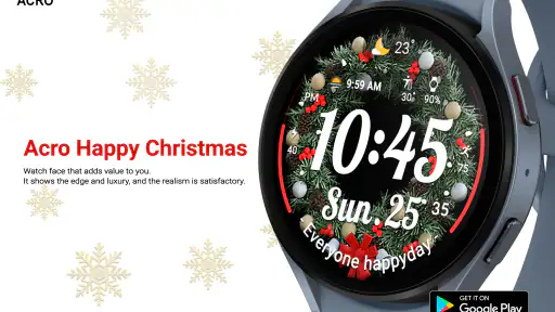 ACRO Happy Christmas Watchface 3