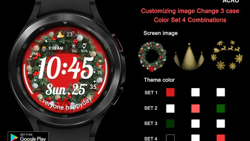 ACRO Happy Christmas Watchface 6