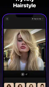 AI Hairstyle Try On & Color screenshot