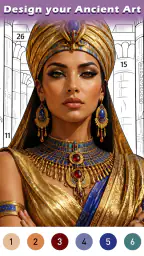 Ancient Color By Number Game 1