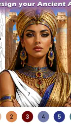 Ancient Color By Number Game 6