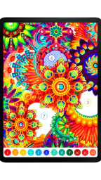 Paint by Number April Coloring 8