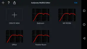 Audyssey MultEQ Editor app screenshot