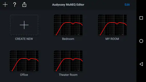 Audyssey MultEQ Editor app 2