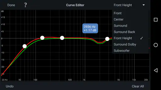 Audyssey MultEQ Editor app 5