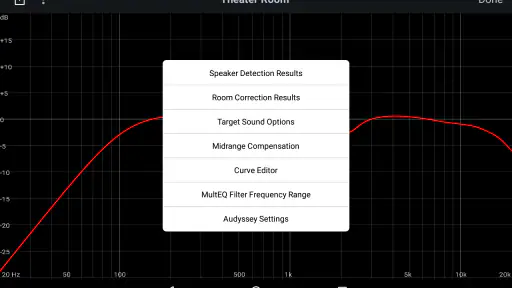 Audyssey MultEQ Editor app 8