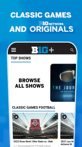 B1G+: Watch College Sports screenshot