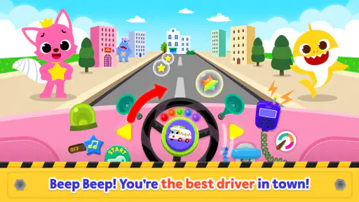 Baby Shark Car Town: Kid Games 2