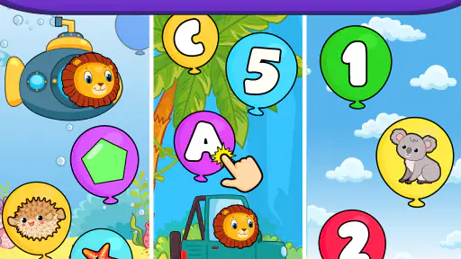 Balloon Pop Kids Learning Game 1