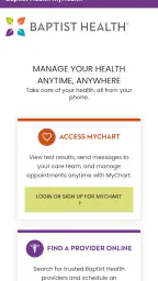 Baptist Health MyHealth 1