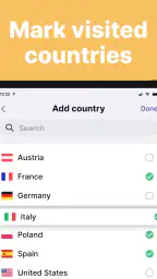 been: track visited countries 6