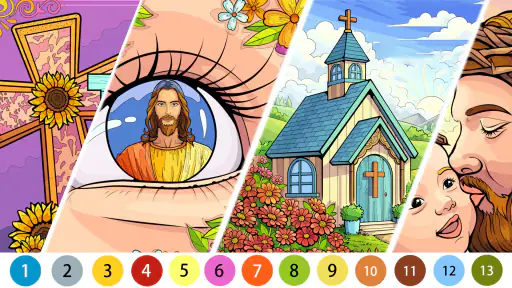 Bible Color Paint By Number 4