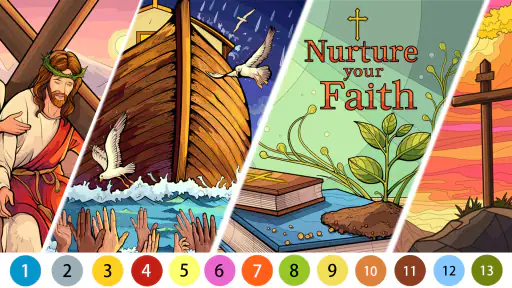 Bible Color Paint By Number 5