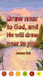 Bible Color Paint By Number 7