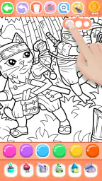 Boys Ninja Coloring & Memory 4
