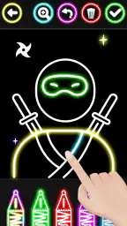 Boys Ninja Coloring & Memory 7