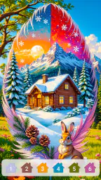 Cabin & House Paint by Numbers 1