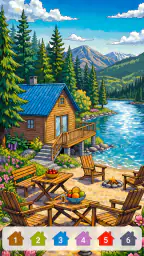 Cabin & House Paint by Numbers 3